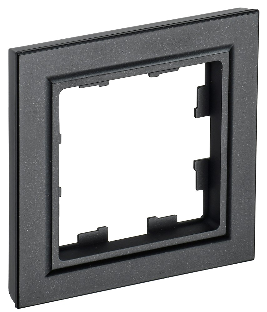 IEK Brite Рамки Рамка IEK BRITE 1-местная РУ-1-БрЧ черный BR-M12-K02