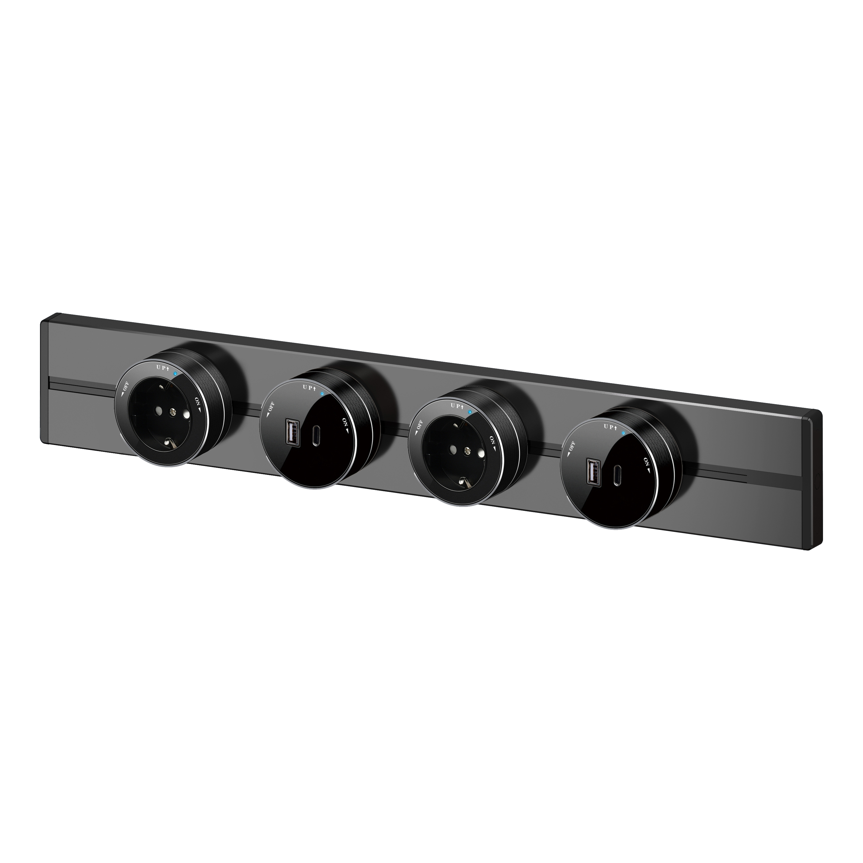 Шина Systeme Electric MultiTrack Антрацит открытой установки трековой системы 80 см MTK10008B