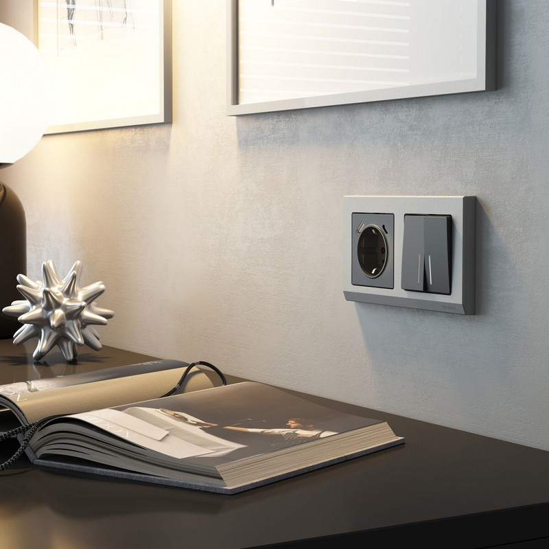 Рамки Werkel Stark Рамка Werkel на 2 поста Stark (серебряный матовый) W0021865