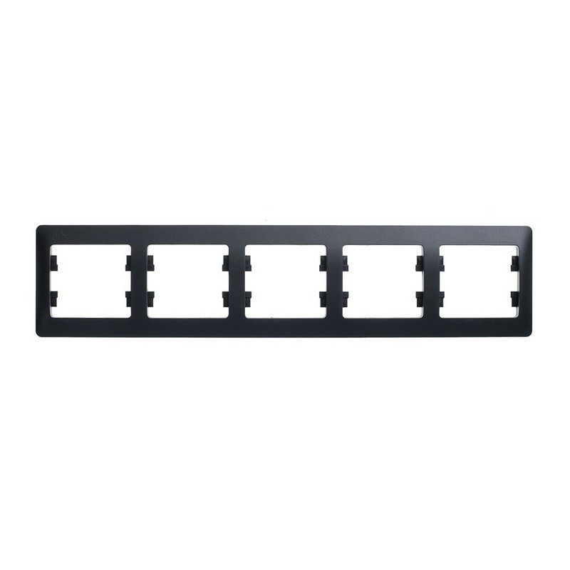 Glossa Антрацит Рамка Systeme Electric Glossa Антрацит 5-я, горизонтальная GSL000705