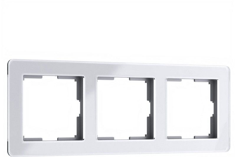 Рамки Werkel Acrylic Рамка Werkel на 3 поста Acrylic белый W0032701