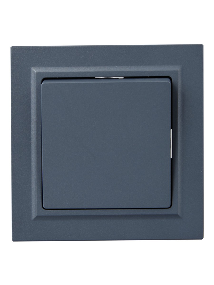 IEK Brite Маренго Выключатель IEK BRITE Маренго 1-кл. 10А в сборе ВСР10-1-0-БрМ BR-V10-0-10-K35-F