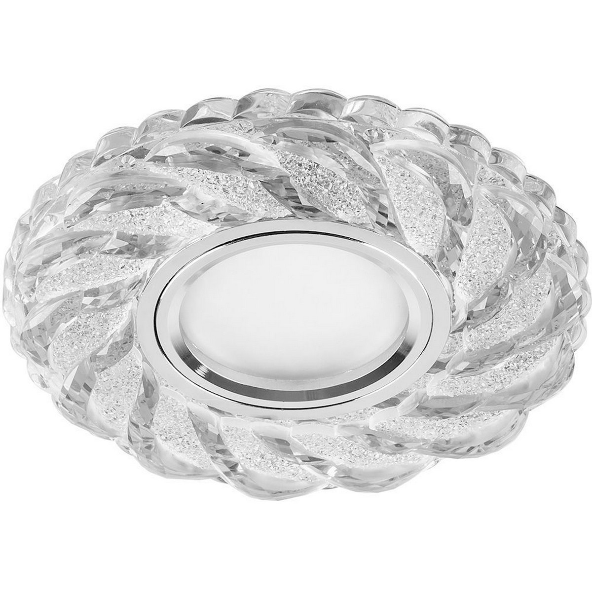 Светильники встраиваемые распродажа Светильник встраиваемый Feron CD935 с LED подсветкой MR16 прозрачный 29468 