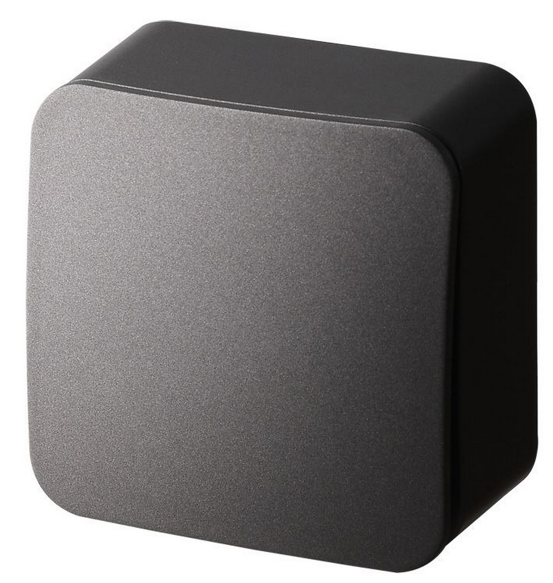 JASMART FS - розетки и выключатели Одноклавишный проходной выключатель JASMART FS накладного монтажа Антрацит FS3012B