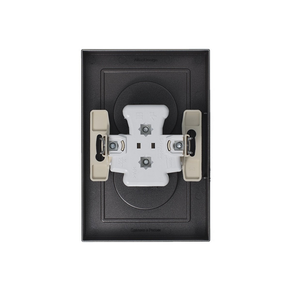 AtlasDesign Мокко Розетка Systeme Electric AtlasDesign Мокко б/з двойная, 16А, в сборе ATN000620