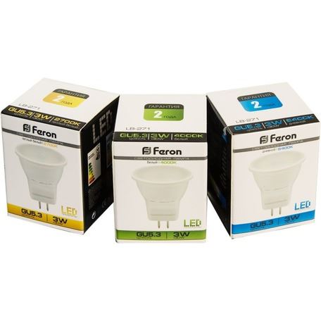 MR11/MR16/GU5.3 Лампа светодиодная Feron LB-271 MR11 3W 4000K 230V 25552 