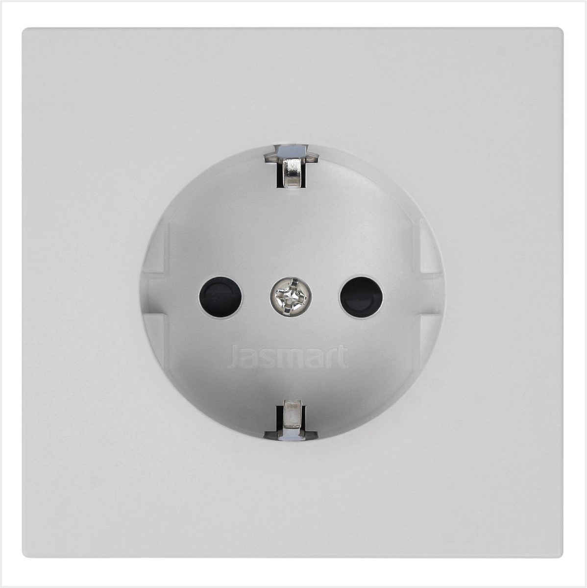 JASMART FD - розетки и выключатели Розетка JASMART FD SCHUKO с защитными шторками матовый Тауп (soft touch) 5501PTM