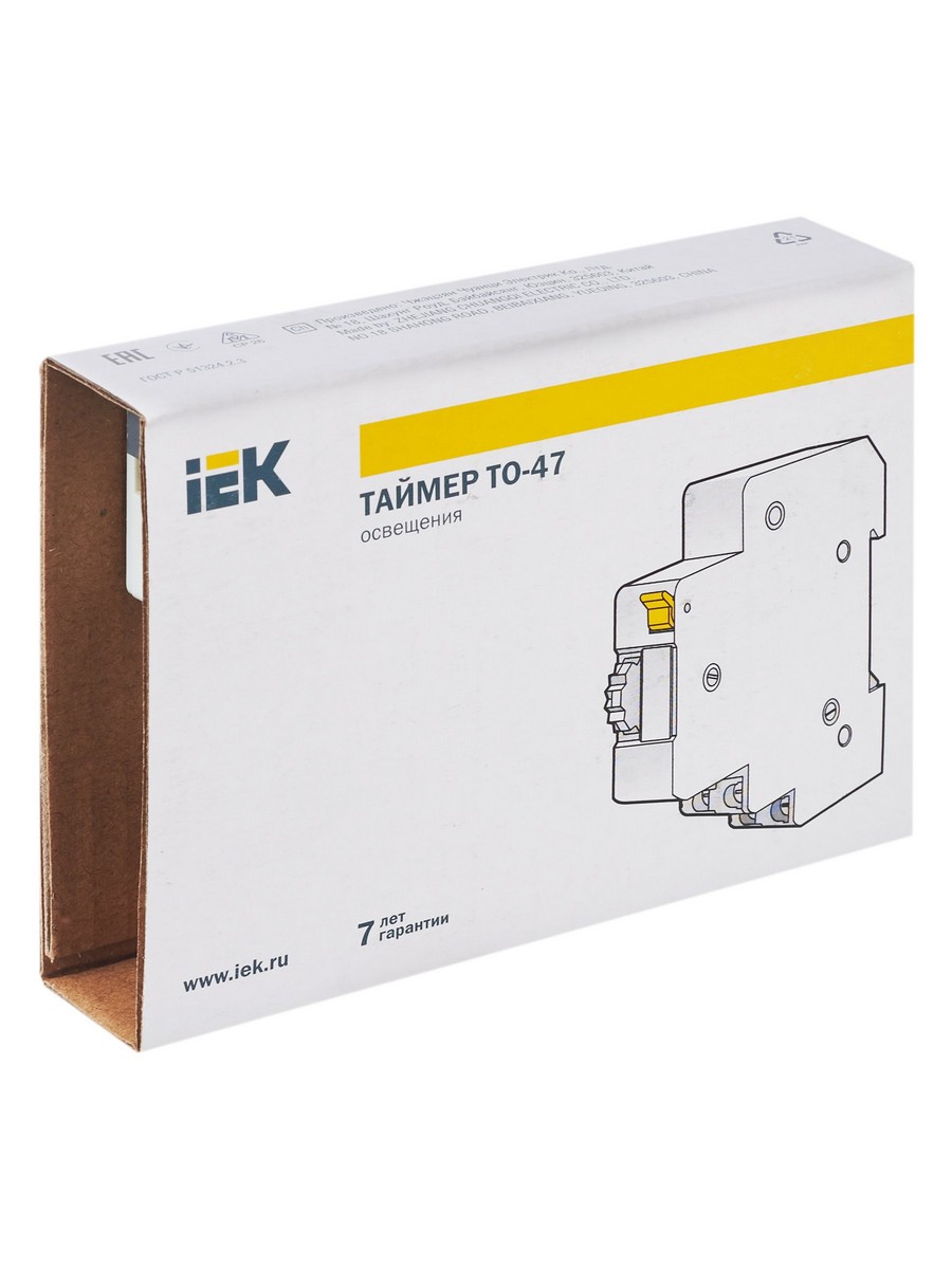 Таймер IEK KARAT ТО47 освещения 16А 230В на DIN-рейку MTA30-16