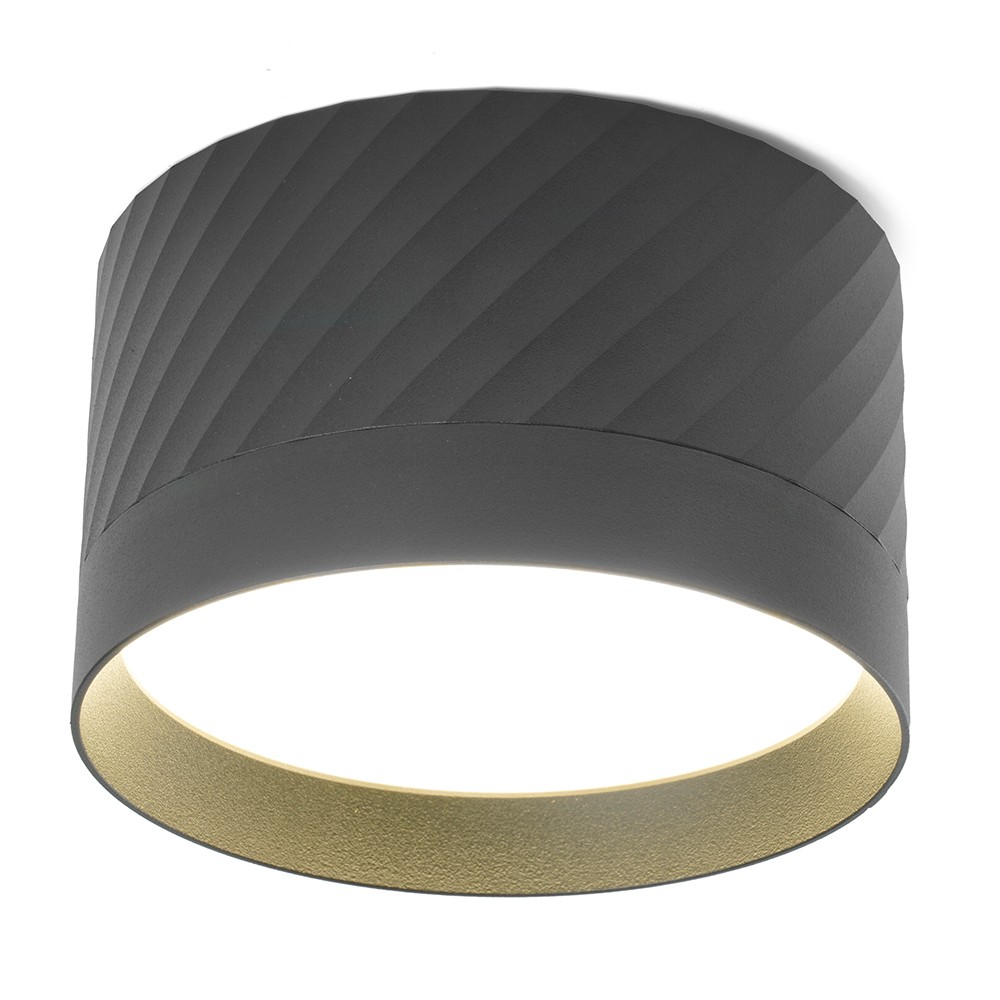 Накладные светодиодные светильники Светильник потолочный Feron HL371 25W GX70 черный 48737 