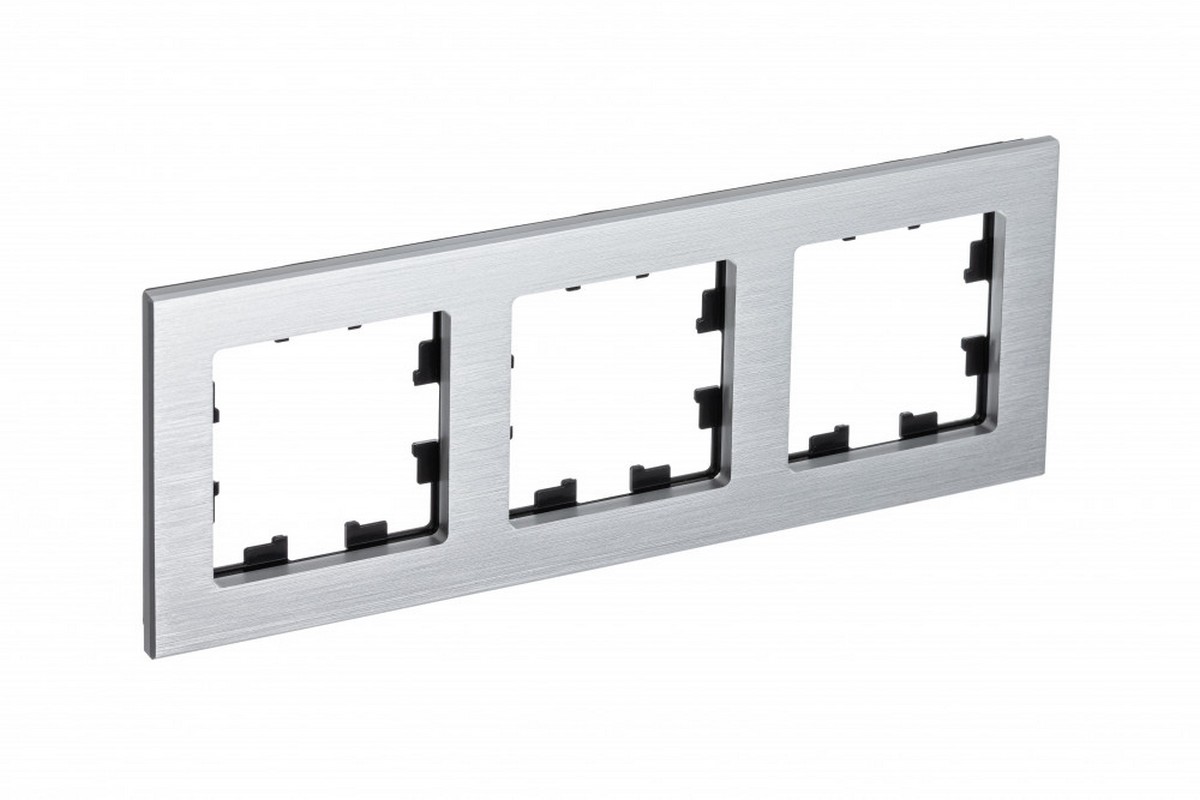 AtlasDesign Рамки Nature Рамка Systeme Electric AtlasDesign Nature Металл серебро 3-ая ATN312103