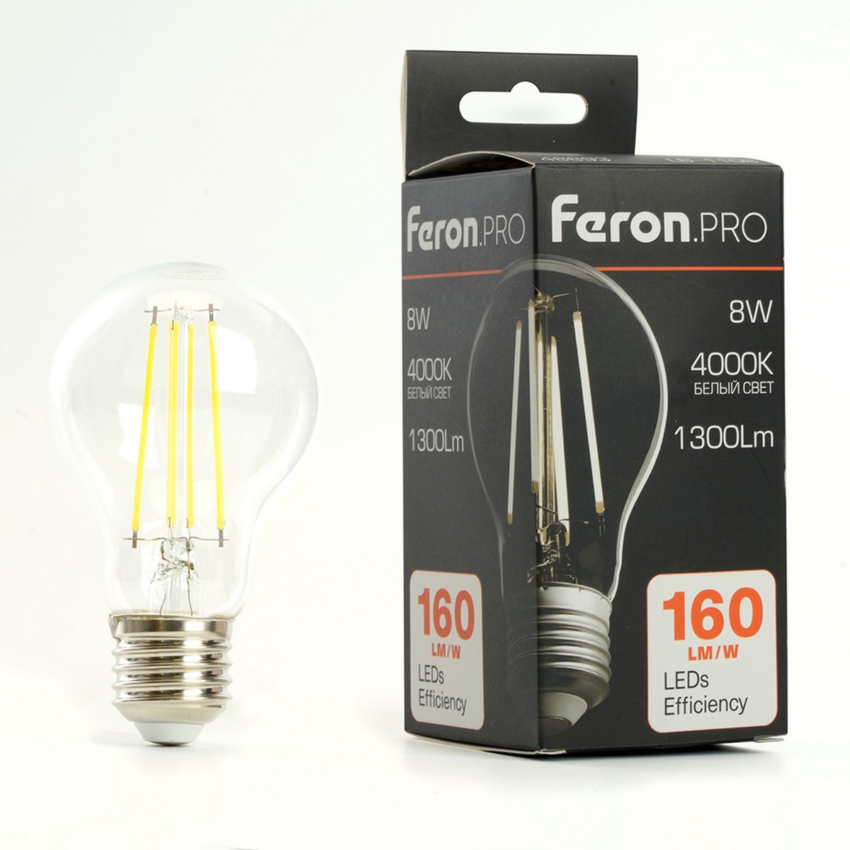 E27 Лампа светодиодная Feron.PRO LB-1108 Шар E27 8W 175-265V 4000K 48893 