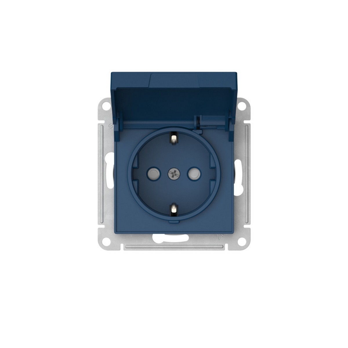 AtlasDesign Аквамарин Розетка SE AtlasDesign Аквамарин с заземл. со шторк. с крышкой IP20 быстрозажим. клем. ATN001146S