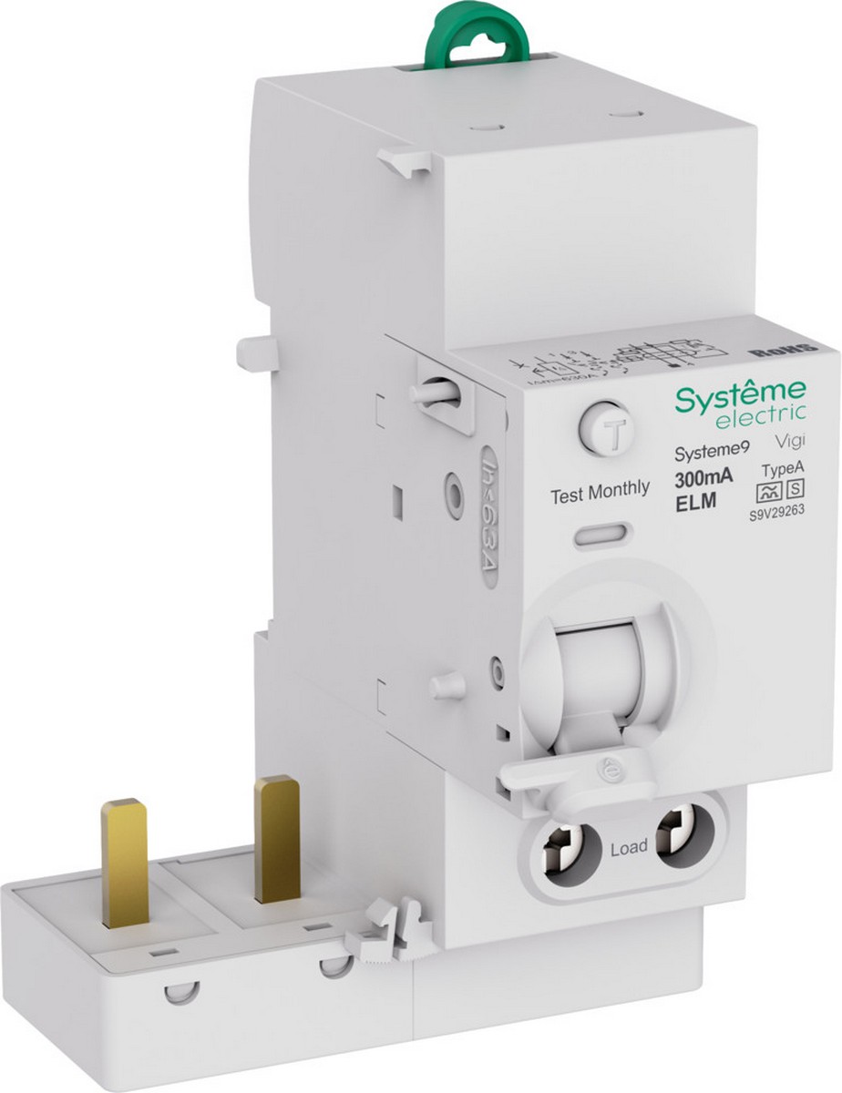Systeme Electric Блок диф. тока Systeme Electric Systeme9 (БДТ) 63A 2P 300мА Тип-A-S S9V29263 