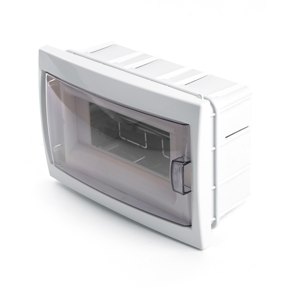 Пластиковые боксы и щиты Stekker Бокс встраиваемый STEKKER EBX50-2/08-20 8 модулей, пластик, серия Standart 39652