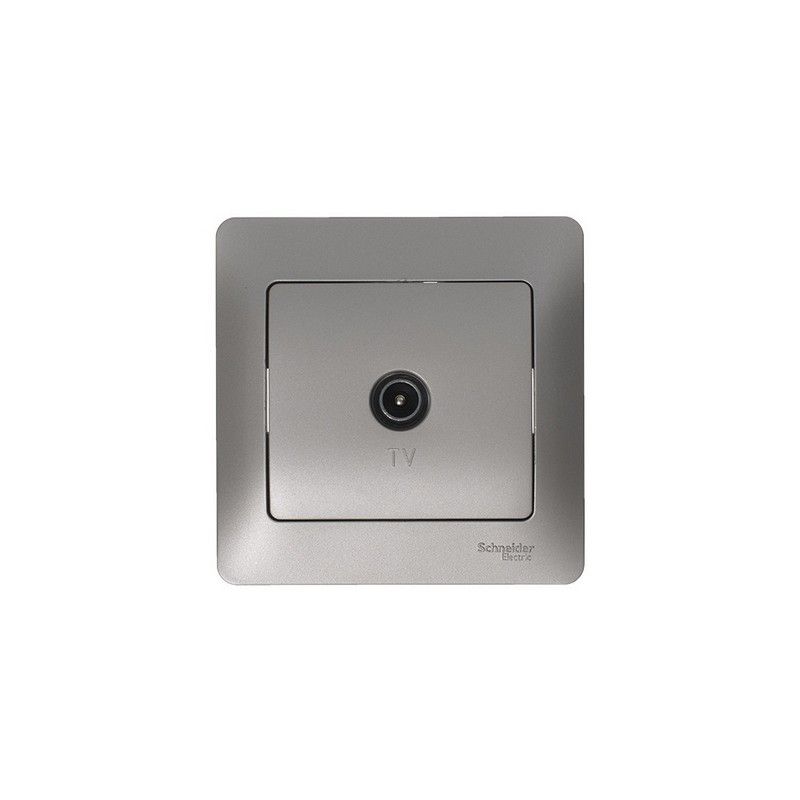 Glossa Платина Розетка TV Systeme Electric Glossa Платина оконечная 1DB GSL001291