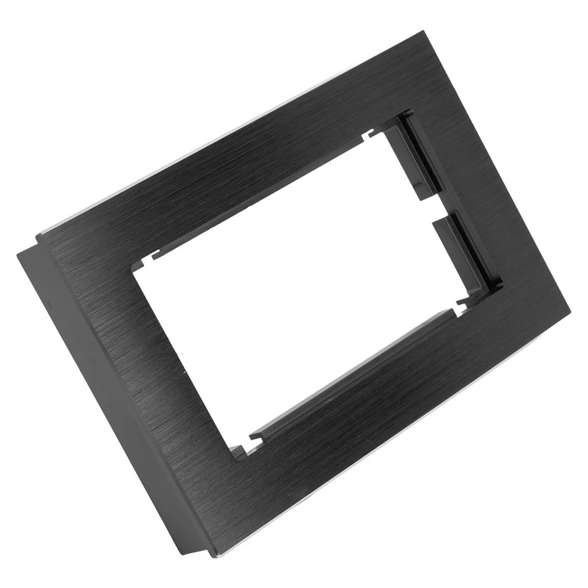 Катрин - Розетки и выключатели Stekker Рамка 2-местная (без перемычки) металл STEKKER MFR00-7012-05 Катрин черный 50032