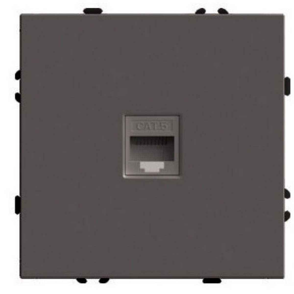 Эмили - Розетки и выключатели Stekker Розетка компьютерная 1-ая RJ-45 STEKKER Эмили RST00-5117-09 антрацит soft touch 49925