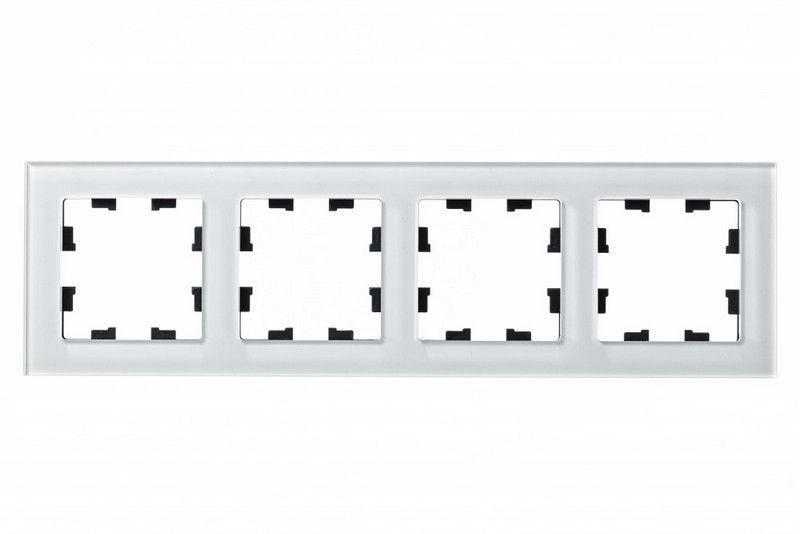 AtlasDesign Рамки Nature Рамка Systeme Electric AtlasDesign Nature Стекло белый 4-ая ATN320104