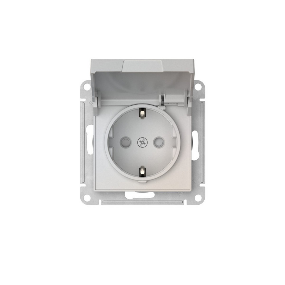 AtlasDesign Жемчуг Розетка SE AtlasDesign Жемчуг с заземл. со шторк. с крышкой IP20 быстрозажим. клем. ATN000446S