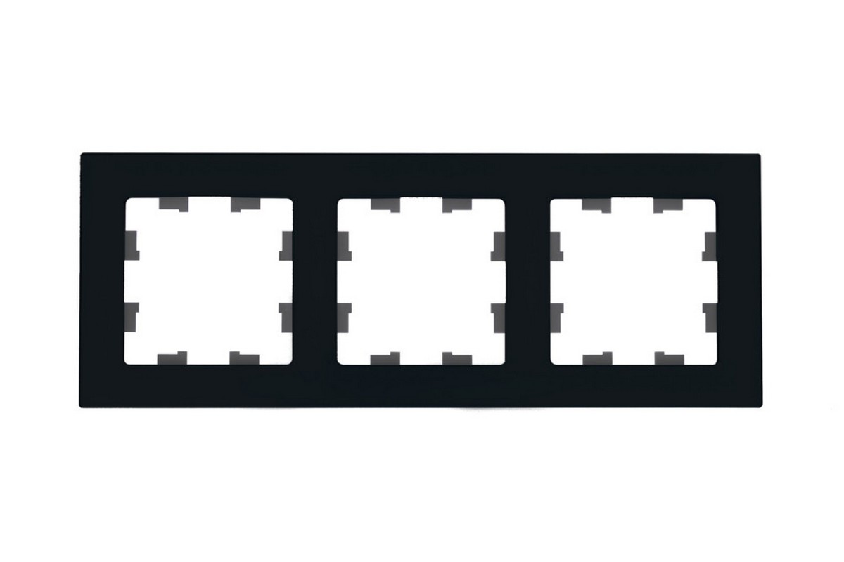 AtlasDesign Рамки Nature Рамка Systeme Electric AtlasDesign Nature Натуральное стекло Черный 3-ая ATN361003