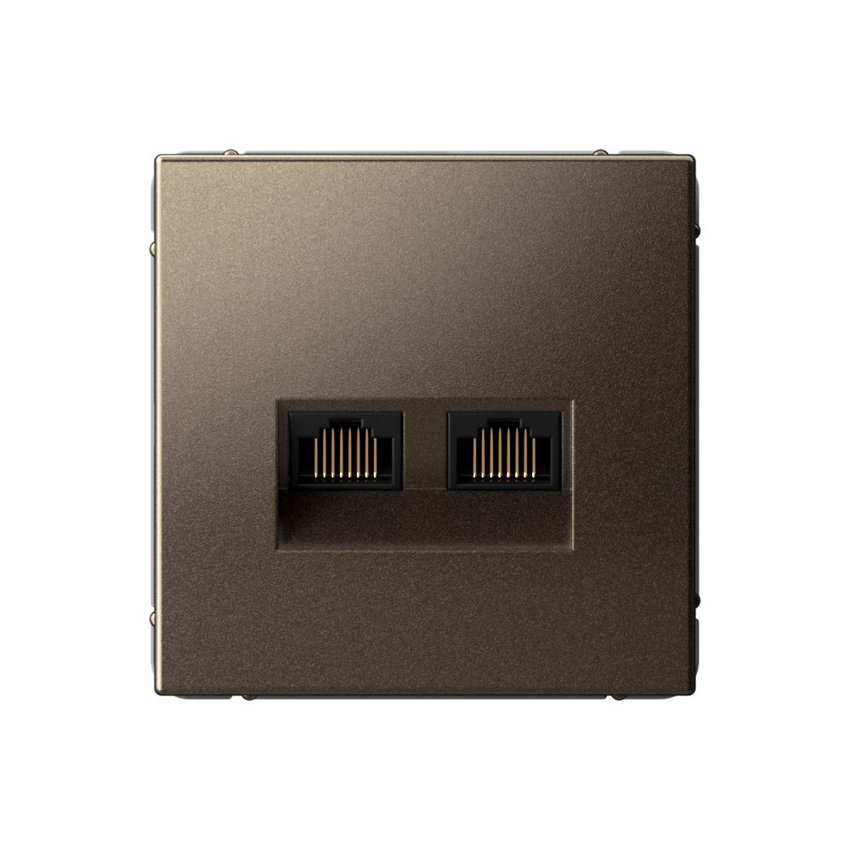 ArtGallery Мокко Розетка Systeme Electric ArtGallery Мокко двойная компьютерная RJ45+RJ45 кат.6А GAL000688