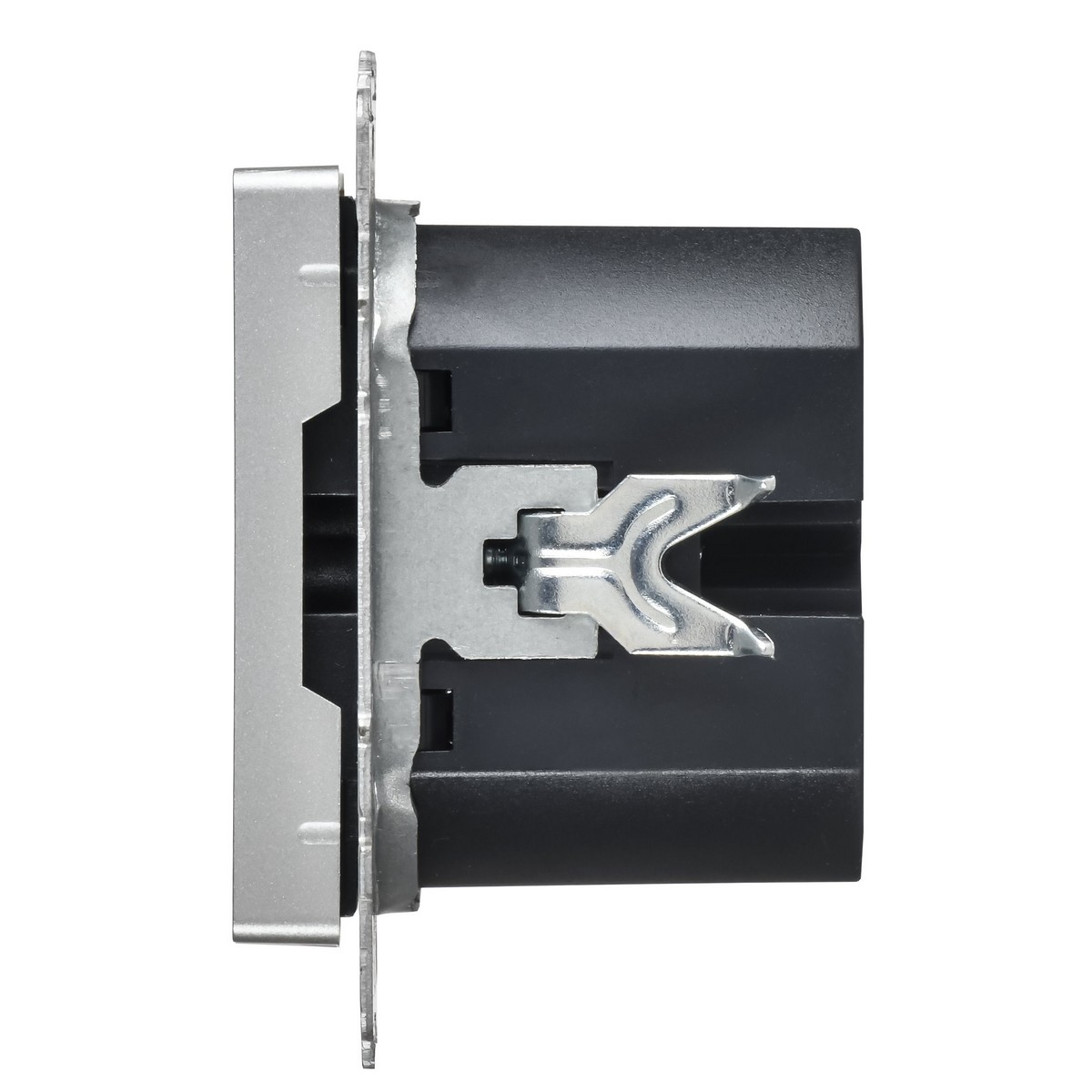 IEK Brite Алюминий Розетка USB IEK BRITE A+C 45Вт высокоск. зар. РЮ11-2-БрА алюминий