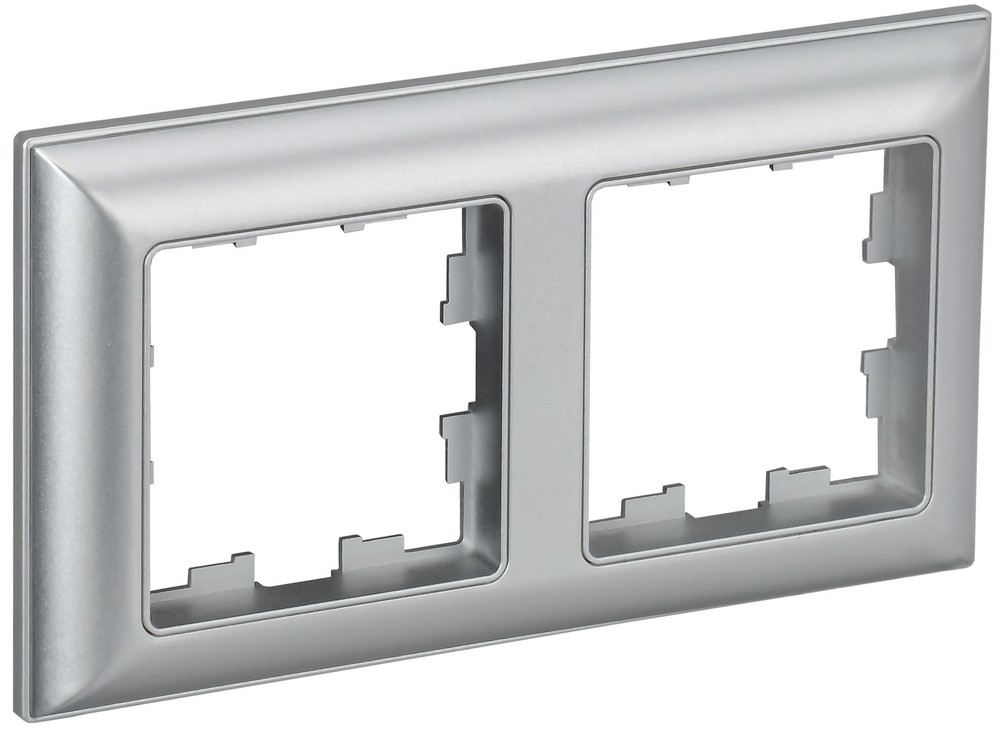 IEK Brite Рамки Рамка IEK BRITE DECOR Алюминий 3D-форма 2-м РУ-2-Бр BR-M22-12-K47