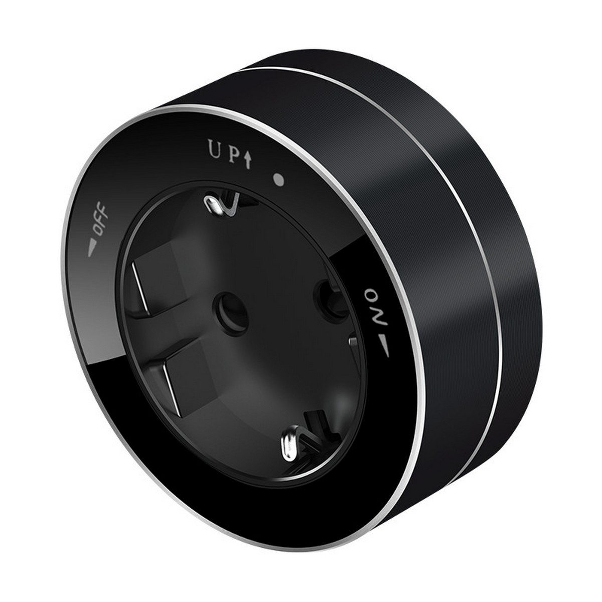 MultiTrack - Розетки и шинопровод Розетка Systeme Electric MultiTrack Антрацит 2К+З круглая 16А/250В MTK13001B