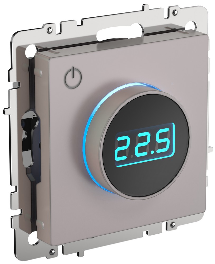 IEK Brite Жемчуг Термостат IEK BRITE BASE Жемчуг электронный с инд. ТС10-1-БрЖ (терморегулятор) BR-RT11-K36