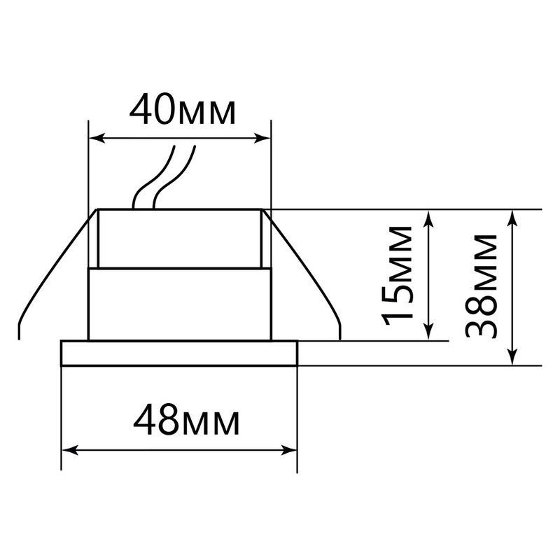 Встраиваемые светодиодные светильники Светильник встраиваемый светодиодный Feron LN003 3W 4000К белый 28771 
