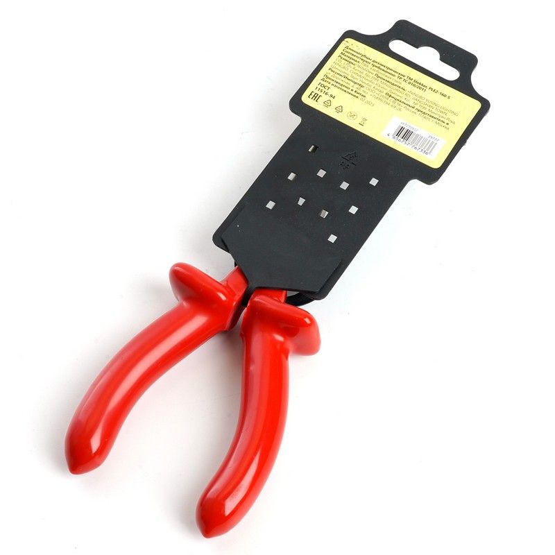 Длинногубцы диэлектрические STEKKER 160мм Cr-V PLE2-160-S 39777 фото