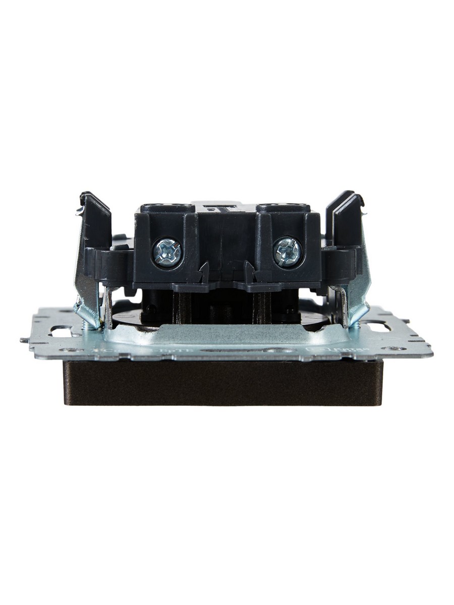 IEK Brite Бронза Розетка IEK BRITE BASE Темн.бронза без з/к с з/ш 10А РСш10-2-БрТБ BR-R13-10-K45