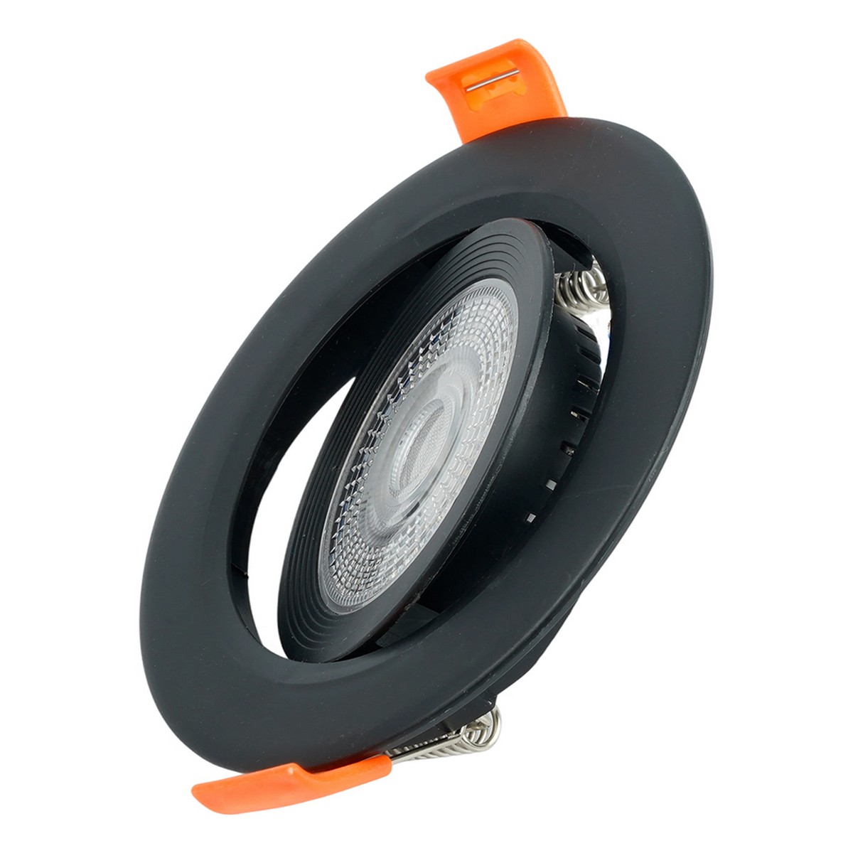 Встраиваемые светодиодные светильники Светодиодный светильник Feron.ONE AL540 встраиваемый 7W 4000K черный "круг" 52050 