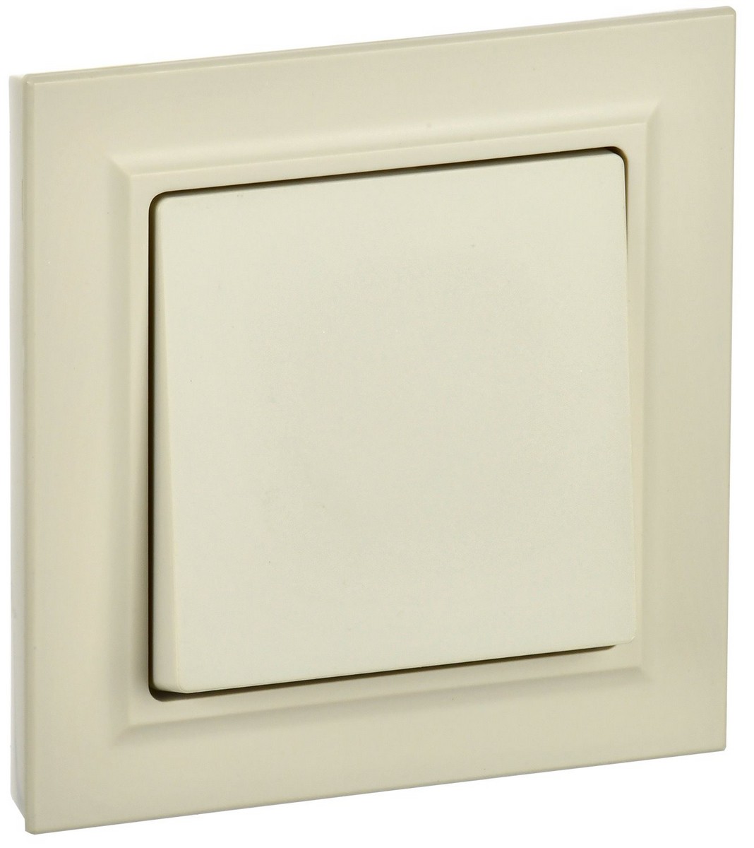 IEK Brite Бежевый Выключатель IEK BRITE Бежевый 1-кл. 10А в сборе ВСР10-1-0-БрКр BR-V10-0-10-K10-F