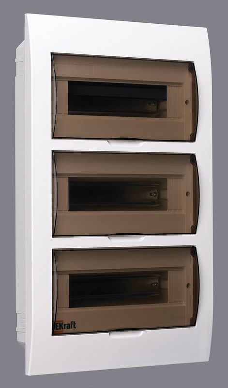 Пластиковые боксы и щиты Dekraft Корпус пластиковый Dekraft ЩРВ-П-36 встраиваемый 36 мод. IP41 31007DEK