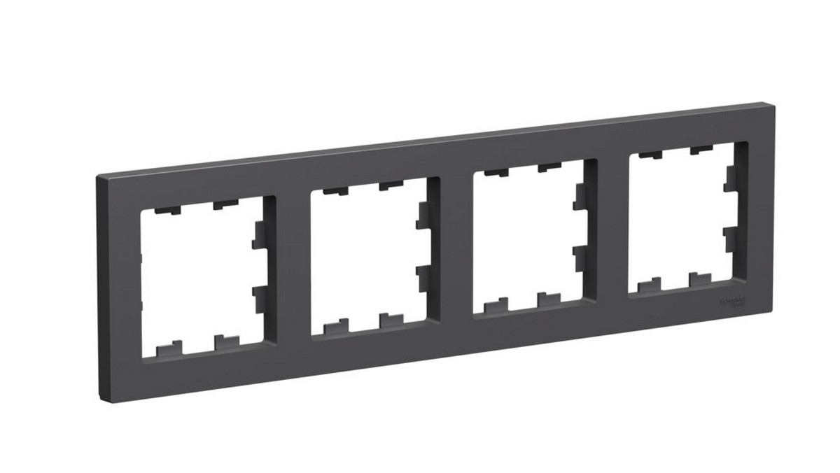 AtlasDesign Базальт Рамка Systeme Electric AtlasDesign Базальт 4-ая, универсальная ATN001404