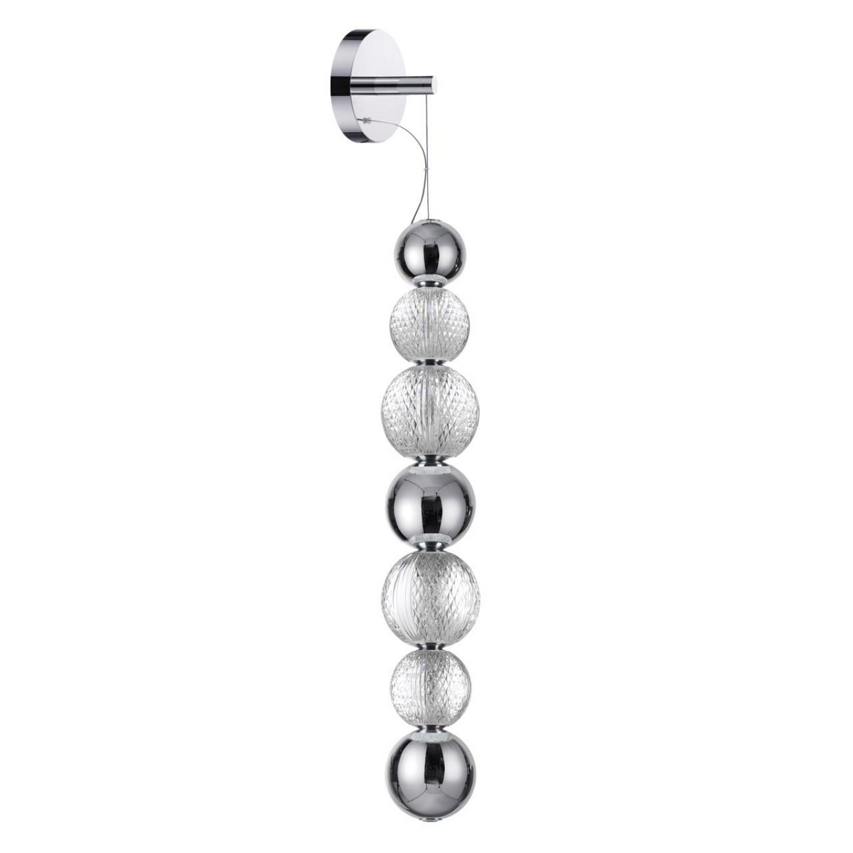 Накладные светодиодные светильники Настенный светильник ODEON LIGHT 5007/13WL CRYSTAL 