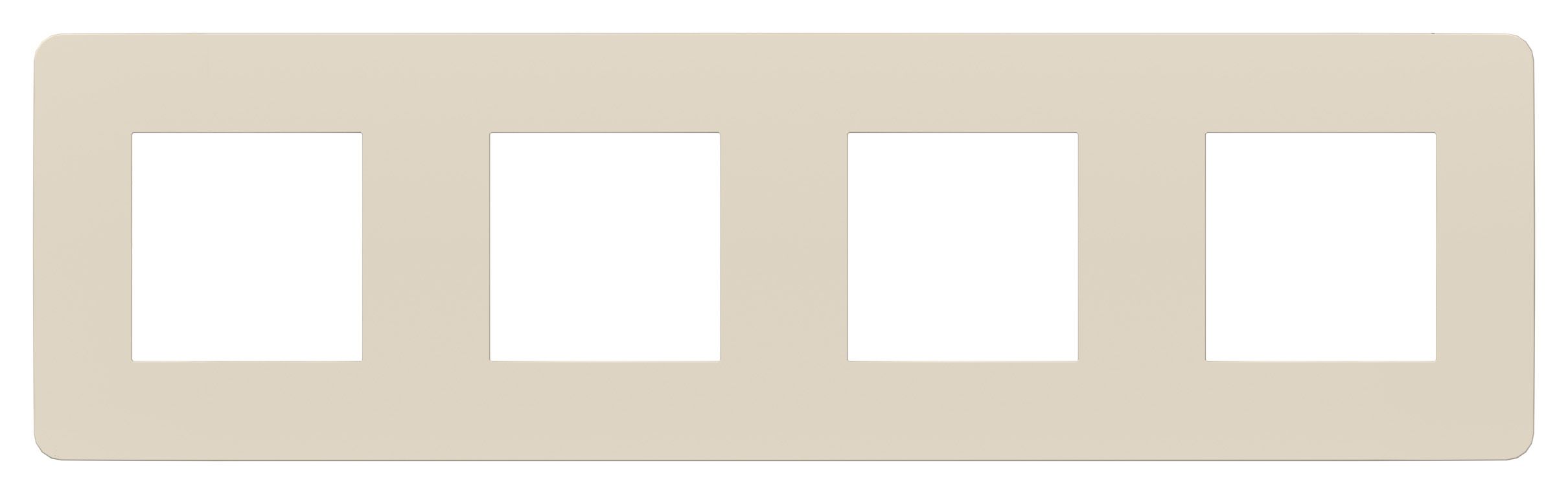 Рамки Unica Studio Бежевая Рамка Unica Studio Бежевая/Бежевая 4-ная NU280844