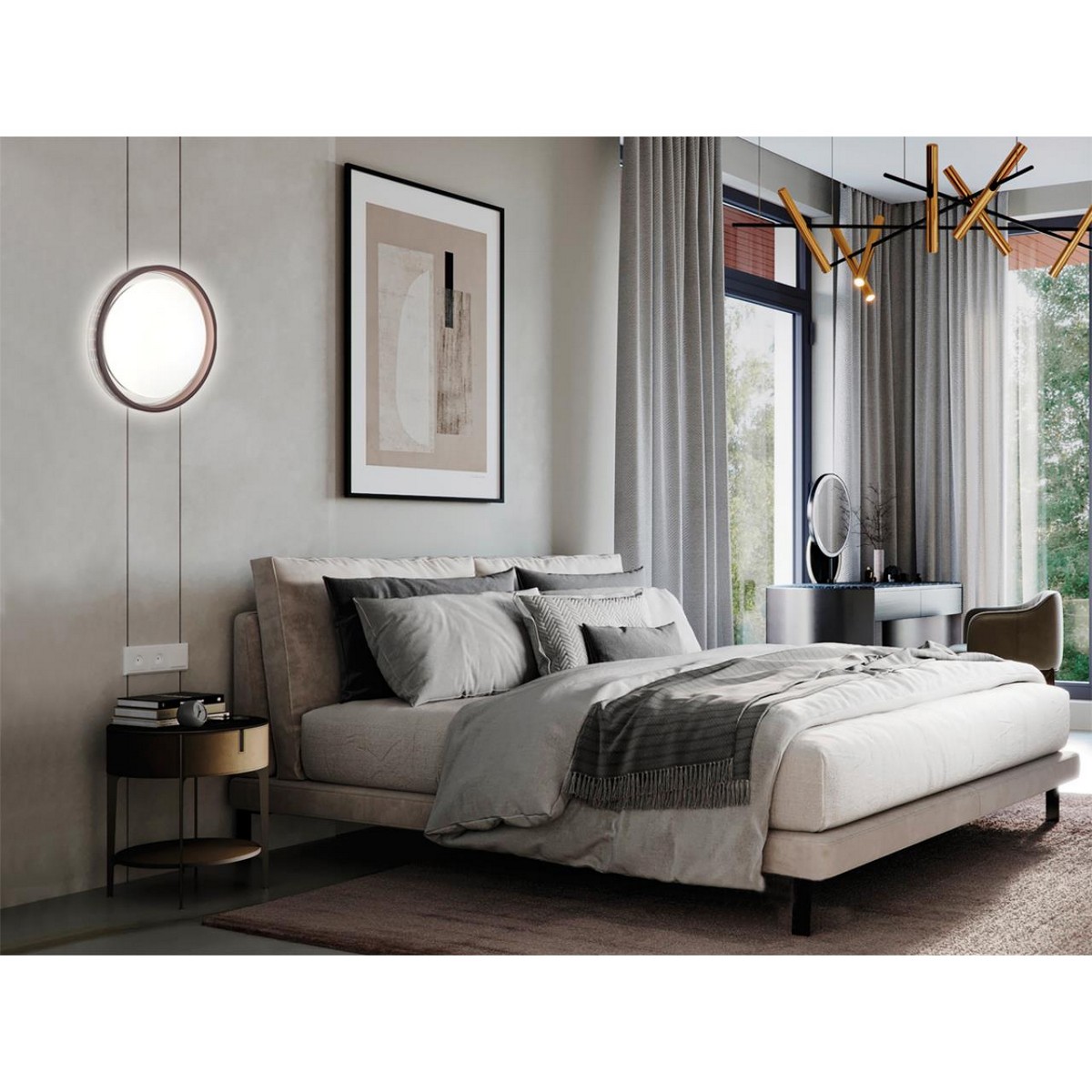 Управляемые светодиодные светильники и люстры Настенно-потолочный светильник СОНЕКС 7697/DL HANI 