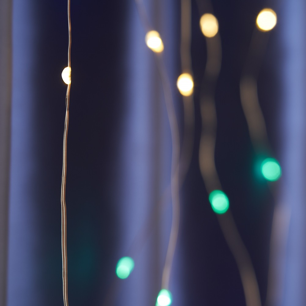 Светодиодная гирлянда Feron CL590 занавес 2*2м + 2м мультиколор USB 41637