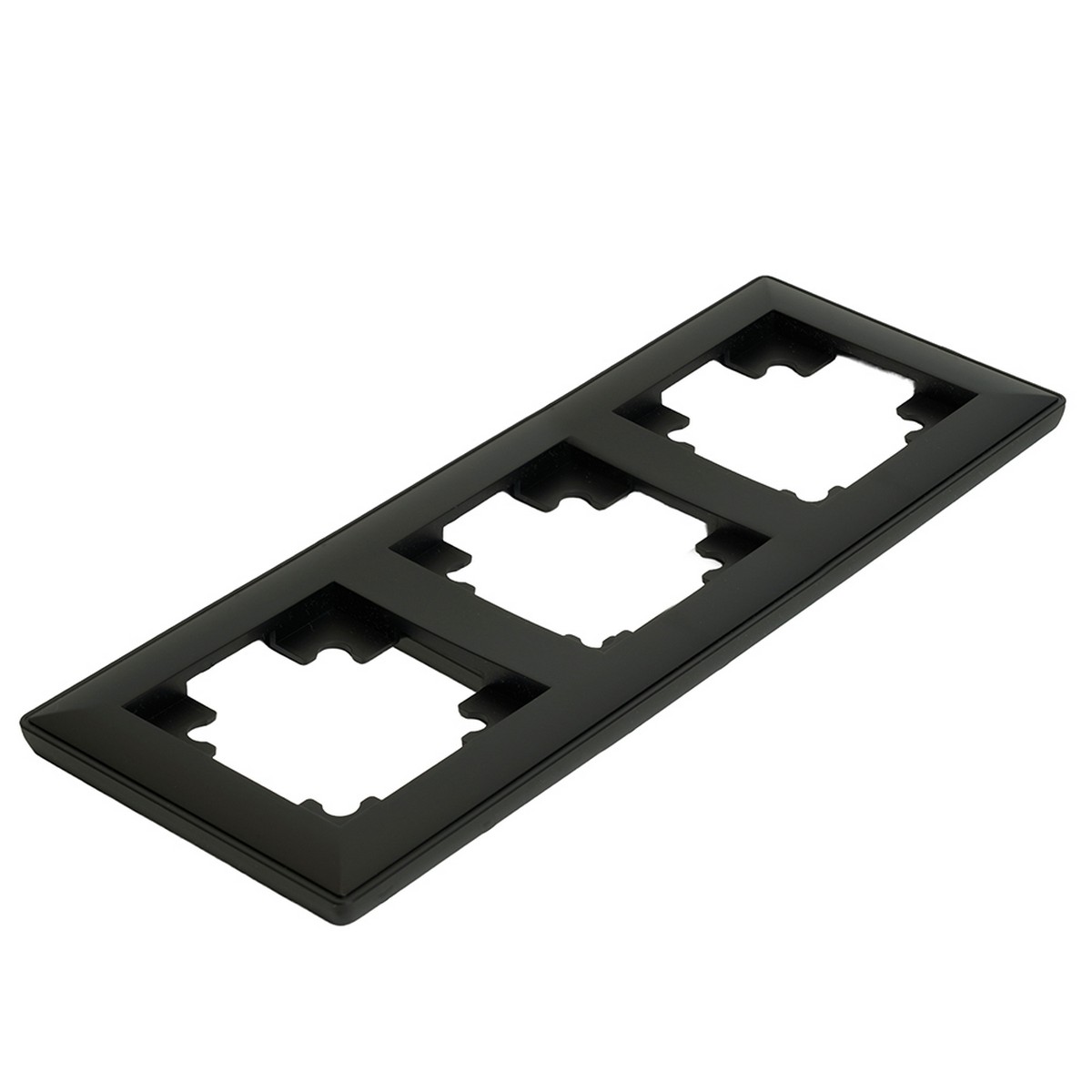 Катрин - Розетки и выключатели Stekker Рамка STEKKER PFR00-7003-05 3-ая Катрин черный 39814