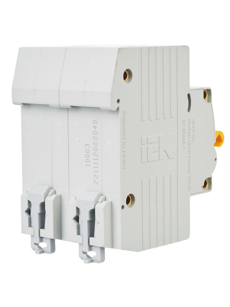 2 полюсные (двухполюсные) Автоматический выключатель IEK KARAT ВА 47-100 2Р 40А 10 кА х-ка С MVA40-2-040-C 