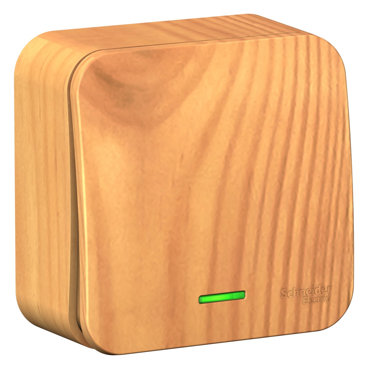 Blanca ясень розетки и выключатели Переключатель SE Blanca 1-клавишный Ясень наружный с подсветкой изолир. пластина BLNVA106115