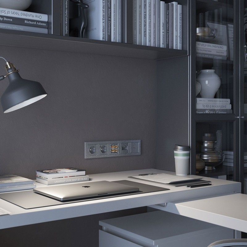 Werkel Серебряный Hammer механизмы Накладка Werkel для розетки HDMI (hammer серебряный) W1296006