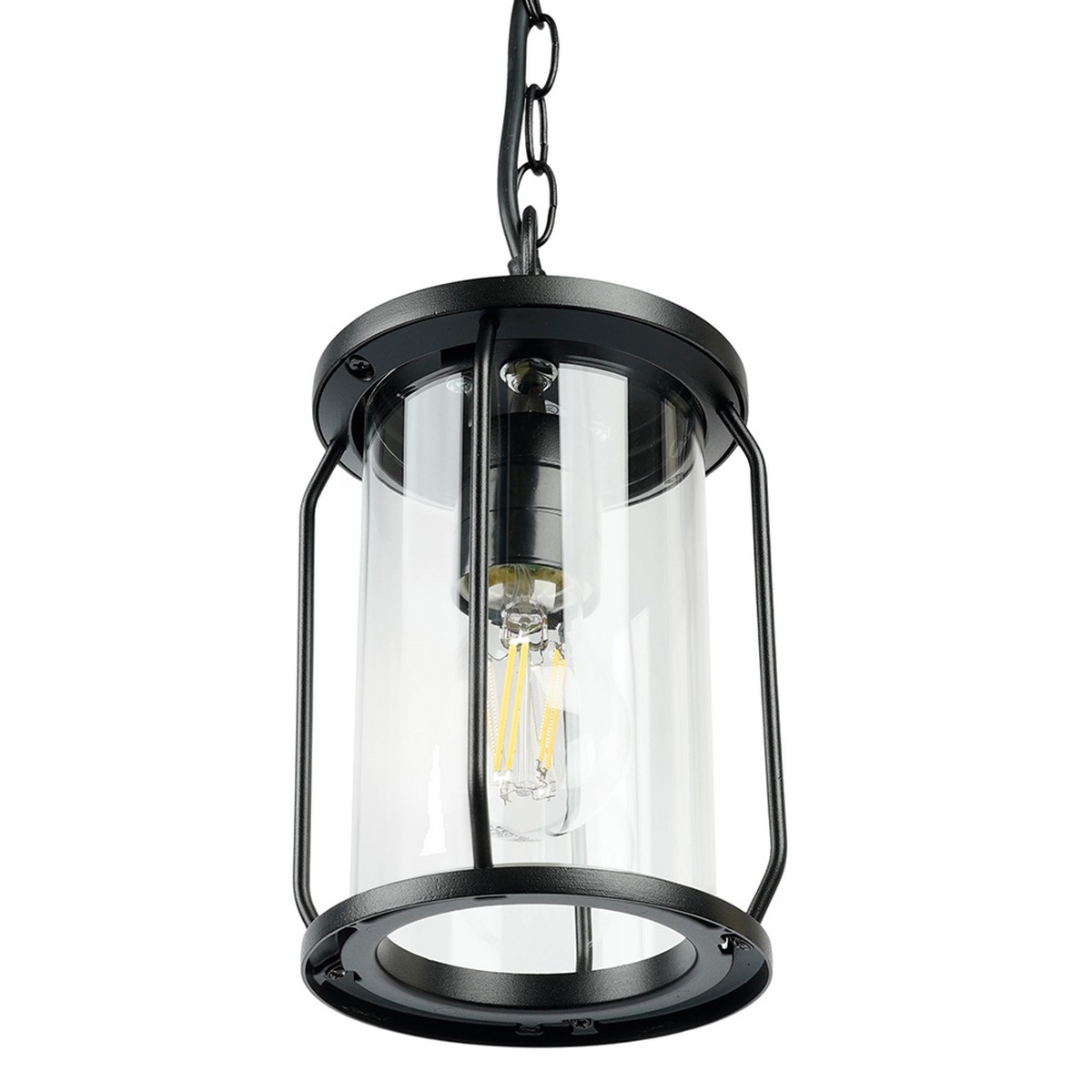 Уличные светильники на цепочке Светильник садово-парковый Feron PL795 на цепочке 100W 220-240V E27 черный 51966 