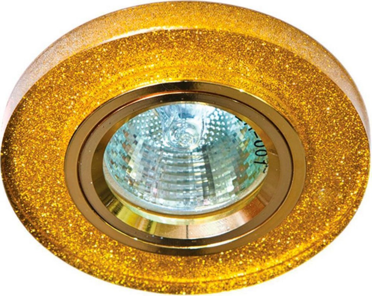 Светильник встраиваемый Feron 8060-2 мерцающее золото, золото , MR16 G5.3 19709