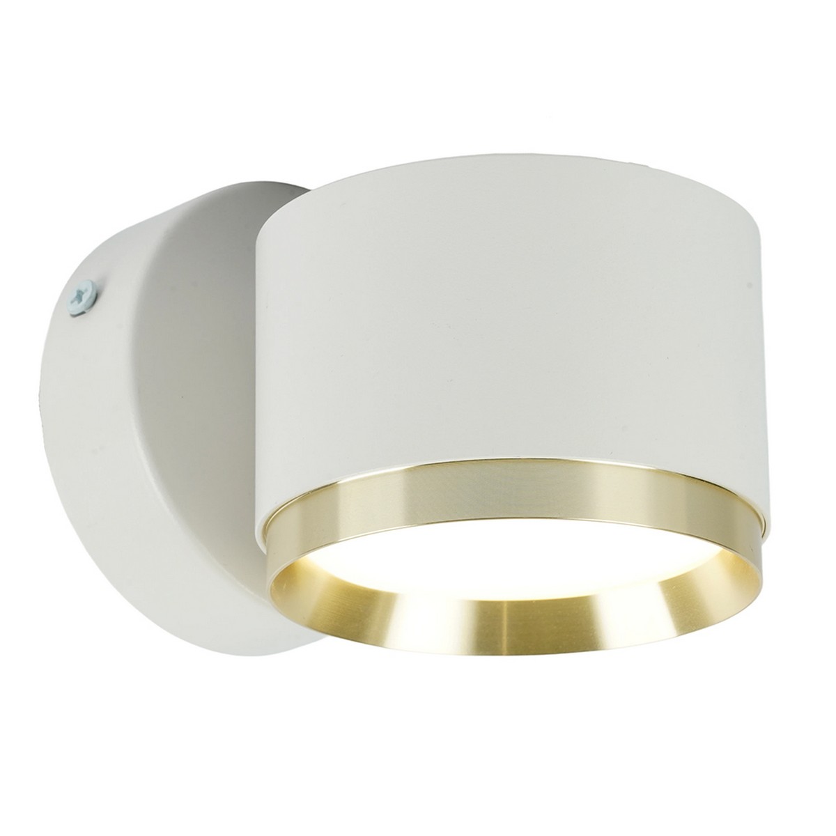 Накладные светодиодные светильники Светильник настенный Feron HL4598 Barrel DUET GX53 белый + золото IP20 52020 