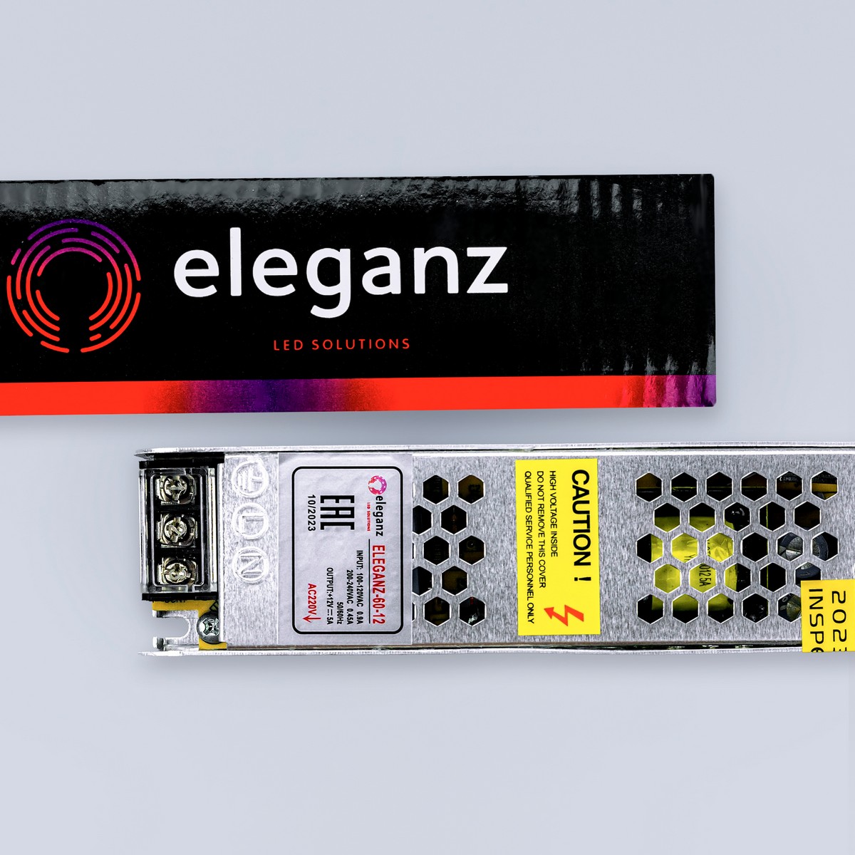 Блоки питания для светодиодной ленты Блок питания для светодиодной ленты Eleganz 12V 60W IP20 узкий 1118 