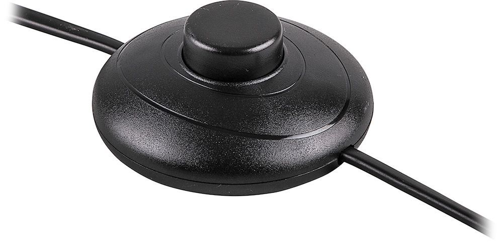 Сетевой шнур Feron DM106 (с ножным выключателем) черный 29843