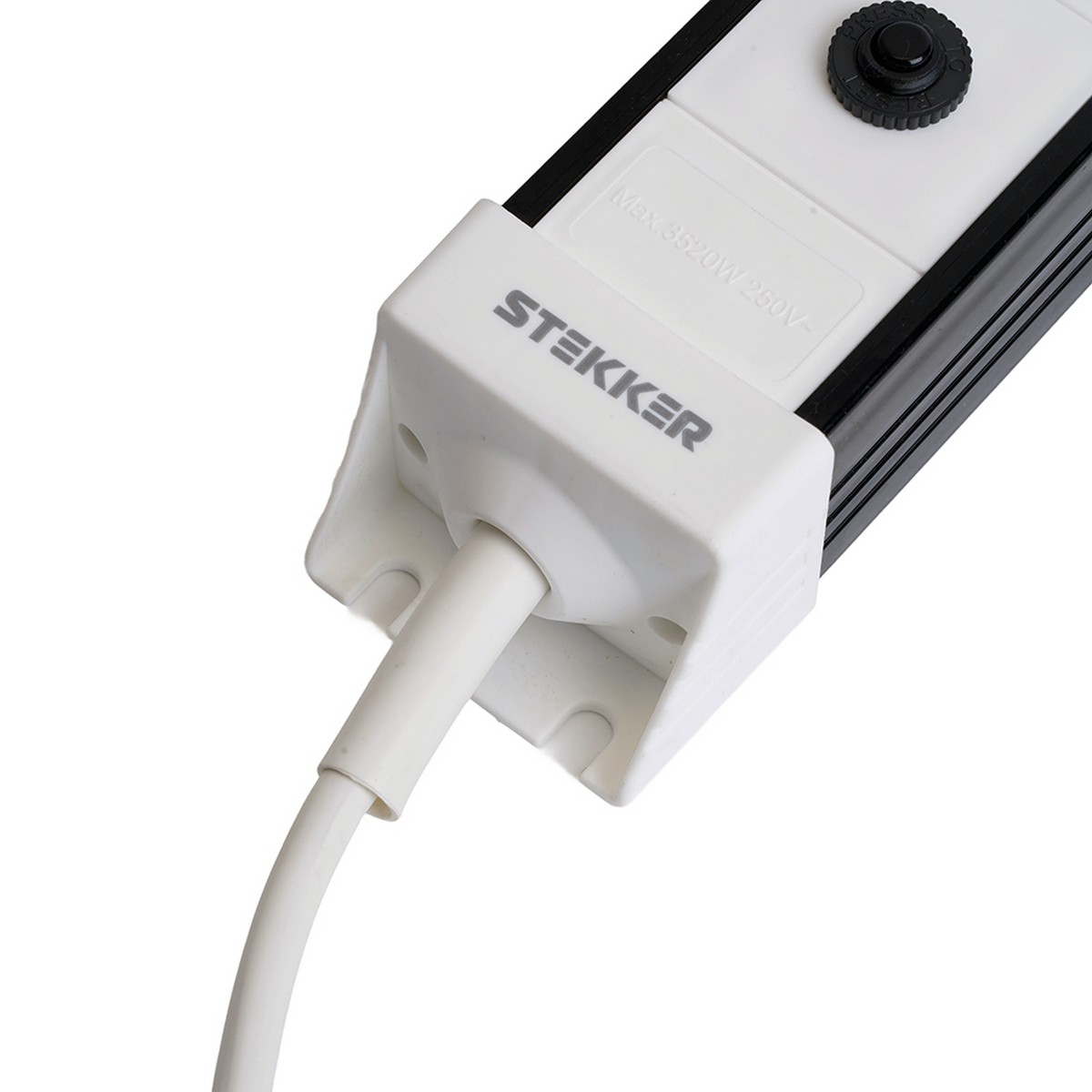Колодки и удлинители, тройники Сетевой фильтр 6-местный с/з STEKKER HM22-61-03 3 м Techno белый 50151 